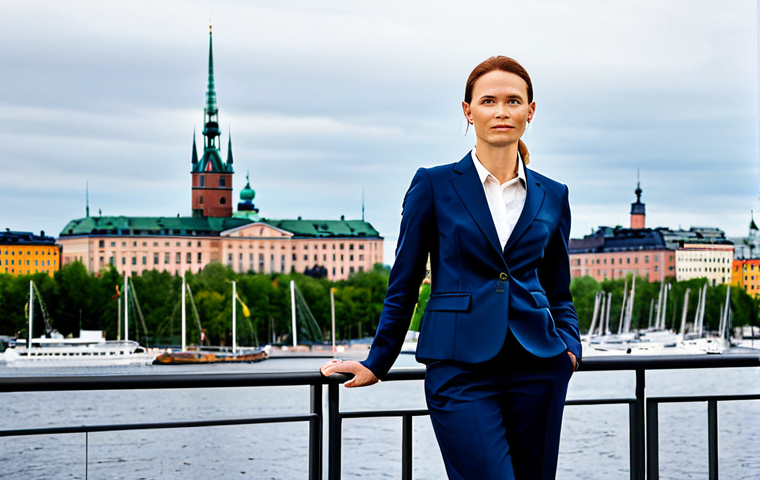 해군 장교 vs 부사관 차이점 - Modern Businesswoman**
"A professional businesswoman in a tailored business suit, standing confiden...