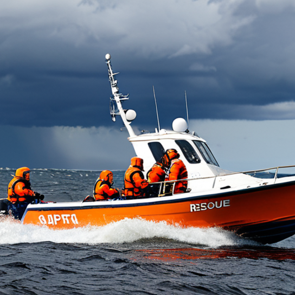해군과 해양경찰 차이 - Coast Guard Rescue**

"A modern Swedish Coast Guard vessel speeding through choppy Baltic Sea waters...